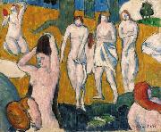 Emile Bernard Baigneuses oil